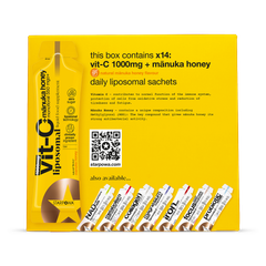Image 3 for Vit-C Liquid Liposomal 1000mg Manuka Honey 550 MGO 14 Sachets