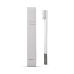 Image 1 for APRIORI White Silver Medium Toothbrush