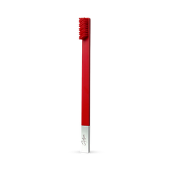 Image 2 for APRIORI Carmine Red Silver Medium Toothbrush