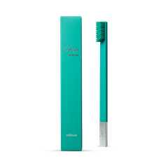 Image 1 for APRIORI Turquoise Blue Silver Medium Toothbrush