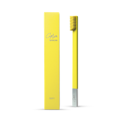 Image 1 for APRIORI Sunflower Yellow Silver Soft Toothbrush
