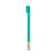 Image 2 for APRIORI Turquoise Blue Gold Medium Toothbrush