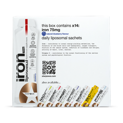 Image 3 for Iron + Vit-C Liquid Liposomal Blueberry 14 Sachets