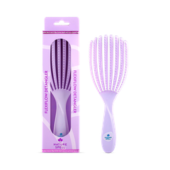 Image 1 for Flexi Flow Detangler Brush- Purple