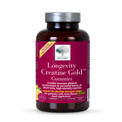 Image 1 for Longevity Creatine Gold Gummies Citrus 90 Gummies
