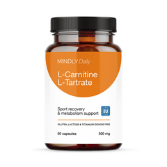 Image 1 for L-carnitine L-tartrate 500 mg 60 capsules