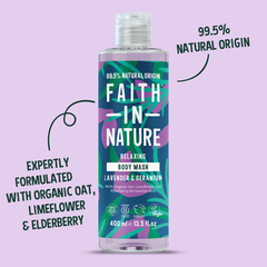 Image 5 for Faith In Nature Body Wash Lavender & Geranium 400ml