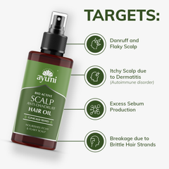 Image 2 for Anti-Dandruff Scalp Hair Oil, Reduces Dandruff-Causing Yeast by 99.7%, Laboratory Tested and Certified Anti-Dandruff 100ml