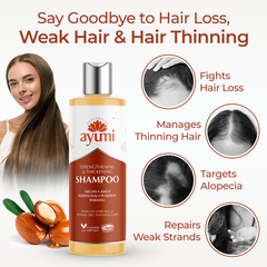 Image 2 for Growth and Strengthening Shampoo, Reduces Hair Fall and Supports Thicker Hair, Certified Hair Growth Formula 250ml