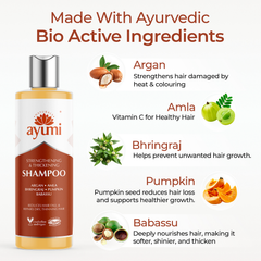 Image 3 for Growth and Strengthening Shampoo, Reduces Hair Fall and Supports Thicker Hair, Certified Hair Growth Formula 250ml
