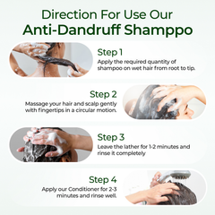 Image 4 for Anti-Dandruff Scalp Shampoo, Neem and Tea Tree for Flaky and Itchy Scalp, Certified Anti-Dandruff Formula  250ml
