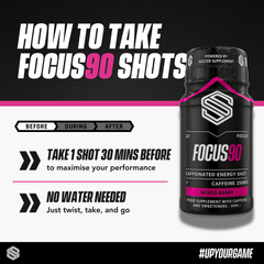 Image 5 for Focus90 Energy Shots 250mg Caffeine 12 Pack