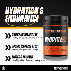 Image 3 for Hydrate90 Hydration & Electrolyte Powder Orange 26 Servings