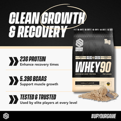 Image 3 for Whey90 Whey Protein Powder Vanilla 23g Protein 33 Servings