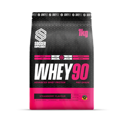 Image 1 for Whey90 Whey Protein Powder Strawberry 23g Protein, - 33 Servings