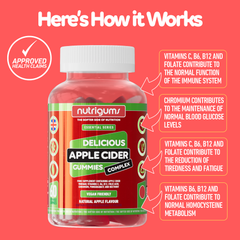 Image 5 for NUTRIGUMS APPLE CIDER COMPLEX 60 GUMMIES