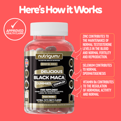 Image 5 for NUTRIGUMS BLACK MACA COMPLEX 60 GUMMIES
