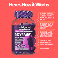 Image 4 for Dozy Bears Sleep 60 Gummies