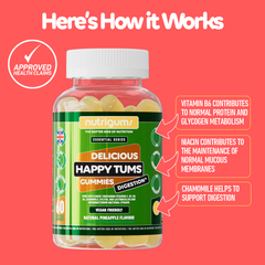 Image 5 for NUTRIGUMS HAPPY TUMS DIGESTION 60 GUMMIES
