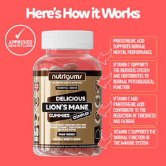 Image 5 for NUTRIGUMS LION'S MANE COMPLEX 60 GUMMIES