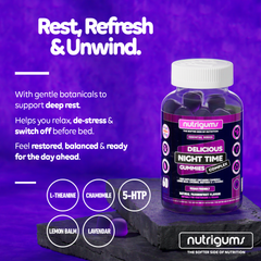Image 4 for NUTRIGUMS NIGHT TIME COMPLEX 60 GUMMIES