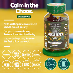 Image 4 for NUTRIGUMS RESCUE BEARS MIND & MOOD 60 GUMMIES