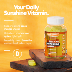 Image 4 for NUTRIGUMS VITAMIN D3 60 GUMMIES