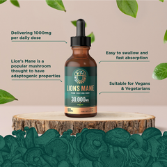 Image 4 for Lions Mane Mushroom 30,000mg  - 60ml Vegan Liquid 60ml
