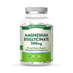 Image 1 for Magnesium Bisglycinate 500mg - 60 Tablets 60 Tablets