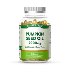 Image 1 for Pumpkin Seed Oil 2000mg - 60 Softgels