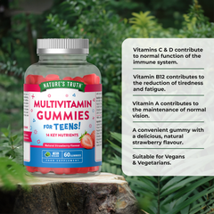 Image 2 for Teens Multivitamin - 60 Vegan Gummies - Strawberry