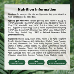 Image 3 for Teens Multivitamin - 60 Vegan Gummies - Strawberry