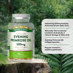 Image 3 for Evening Primrose Oil 500mg - 60 Softgels 60Softgel