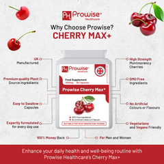Image 3 for Cherry Max+ 2100mg Montmorency Cherry Added with Black Cherry I 90 Vegan Capsules