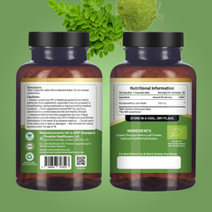 Image 2 for Organic Moringa 2000mg 120 Vegan Capsules