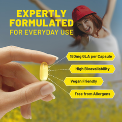 Image 3 for Vegan Evening Primrose Oil 2000mg Added with Vitamin E & B6 60 Softgels