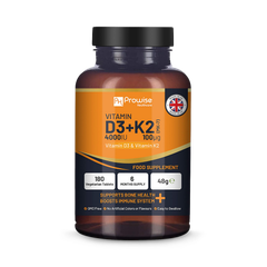 Image 1 for Vitamin D3 4000IU & K2 MK7 100¬µg Vegetarian Tablets I 180 ( 6 Months Supply)