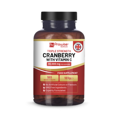 Image 1 for Triple Strength Cranberry 30,000mg Added with Vitamin C I 180 Vegan Tablets