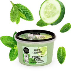 Image 5 for Fresh & Pure Exfoliating Salt Body Scrub Mint & Cucumber 250ml
