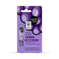 Image 2 for Aqua Glossy Lip Balm Hyaluron Therapy with Hyaluronic Acid & Blackberry Extract 10ml