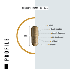 Image 5 for Shilajit Complex with Lions Mane, Ashwagandha, turmeric and black pepper 120 Capsules