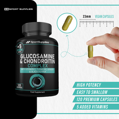 Image 3 for Glucosamine and Chondroitin with Vitamins 120 Capsules