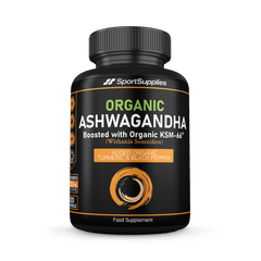 Image 1 for Organic Ashwagandha boosted with KSM-66, Turmeric, Ginger and Black Pepper