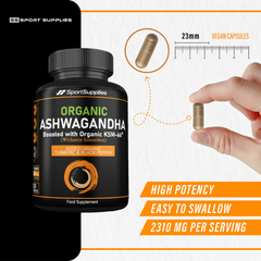 Image 4 for Organic Ashwagandha boosted with KSM-66, Turmeric, Ginger and Black Pepper