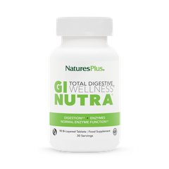Image 1 for GI NUTRA™ Bi-Layered Tablets - L Glutamine, Digestive Enzymes and Microbiome Blend, 90 Tablets