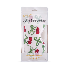 Image 2 for Satin Sleep Mask White Cherries