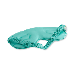 Image 2 for Cloud Padded Satin Sleep Mask Aqua