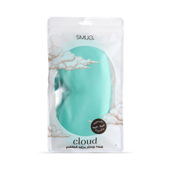 Image 3 for Cloud Padded Satin Sleep Mask Aqua
