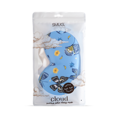 Image 3 for Cloud Padded Satin Sleep Mask Butterflies