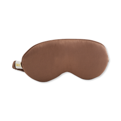 Image 1 for Cloud Padded Satin Sleep Mask Mocha
